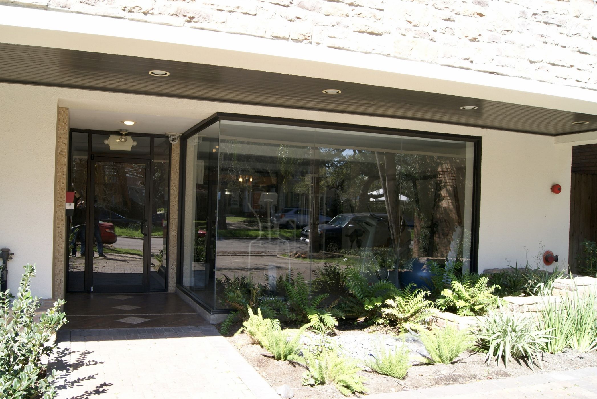 Secure building entrance Secure building entrance