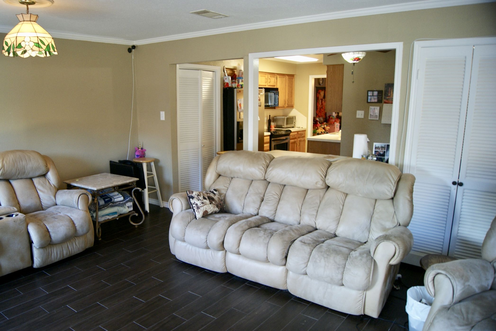 Family Room looking into kitchen Family Room looking into kitchen