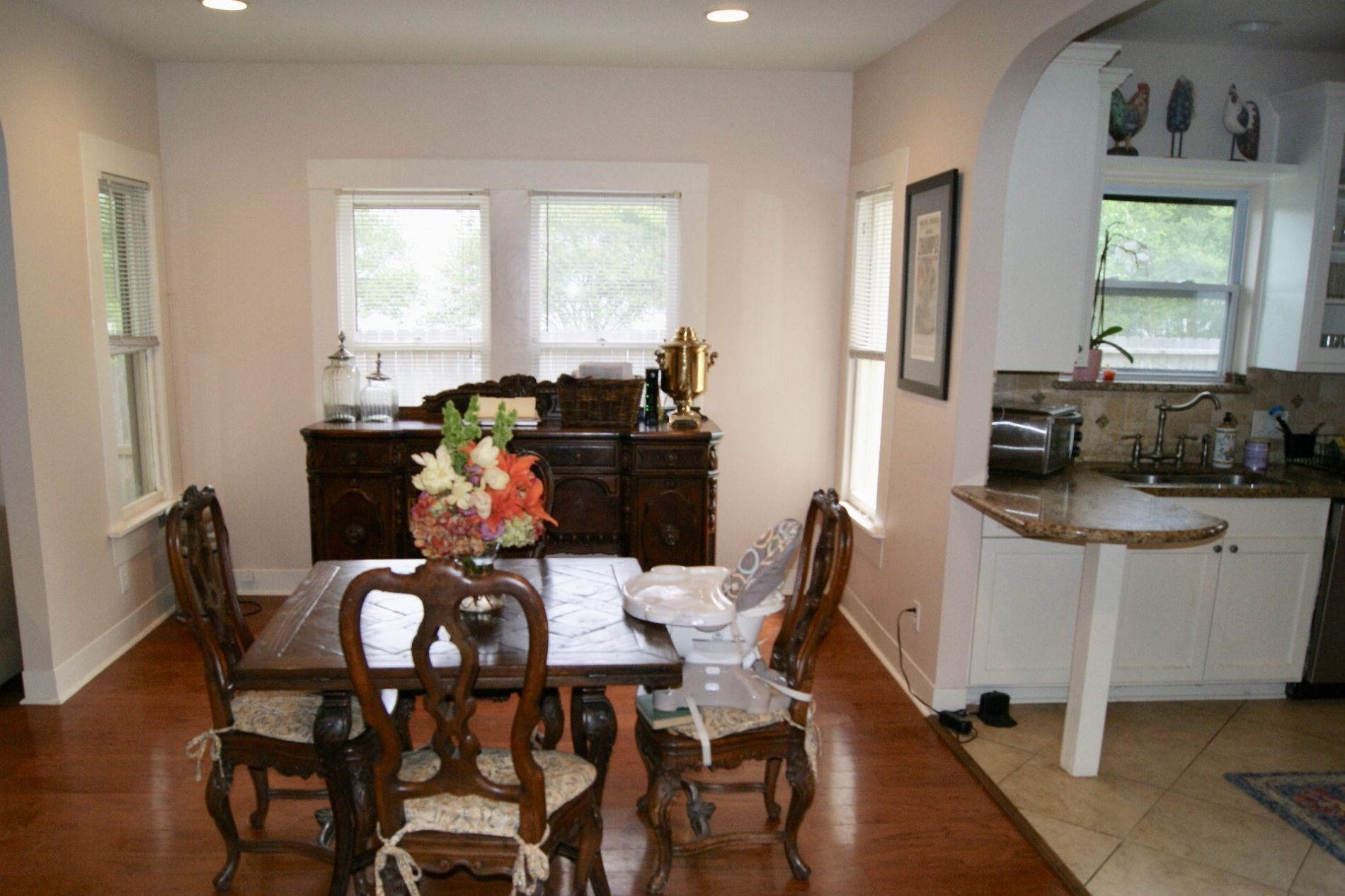 Dining Room with tons of natural light Dining Room with tons of natural light