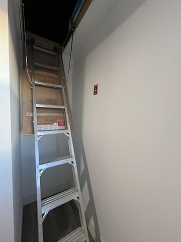 Attic with pull down stairs