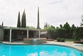 Pool, spa, gas firepit, lawn area, sundeck, patio