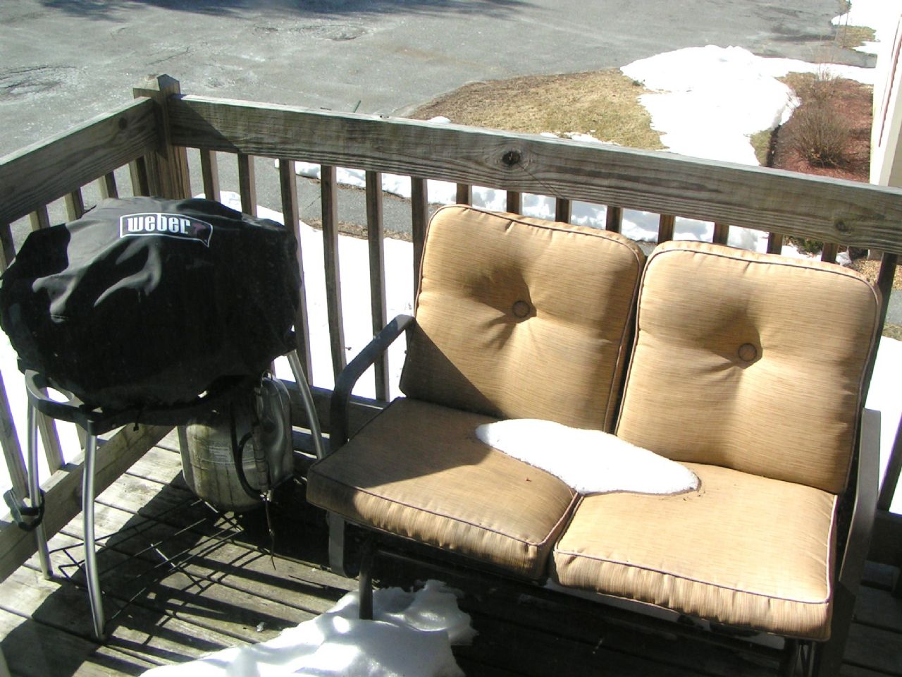 Deck off dining area