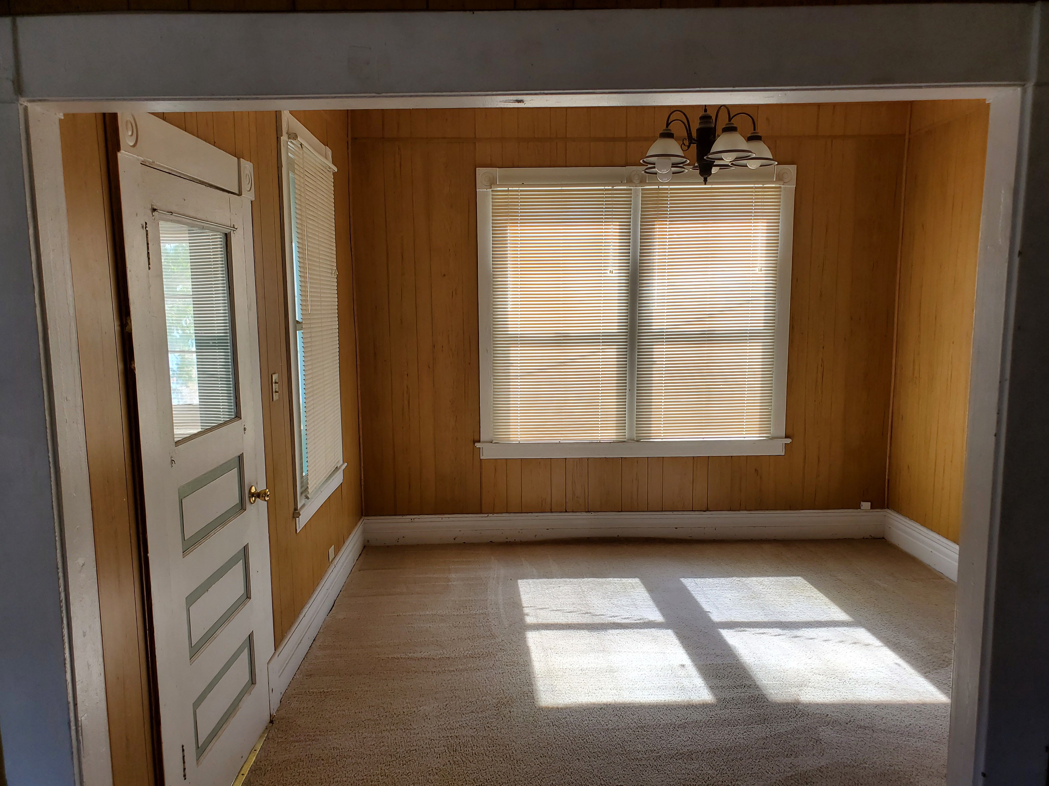 From living room into office/dining