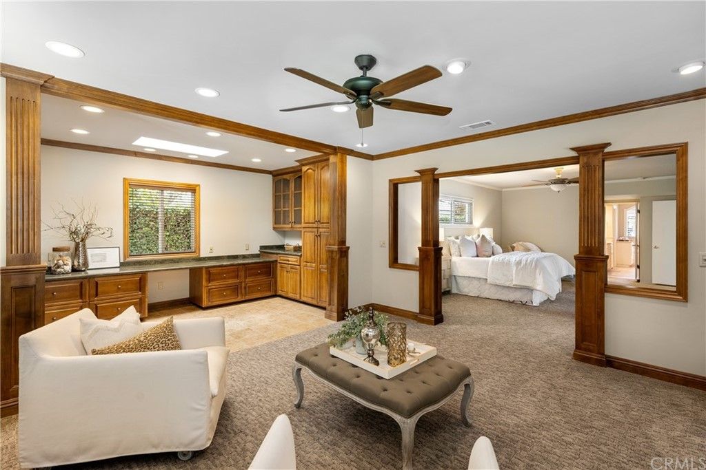 Master Retreat featuring custom millwork