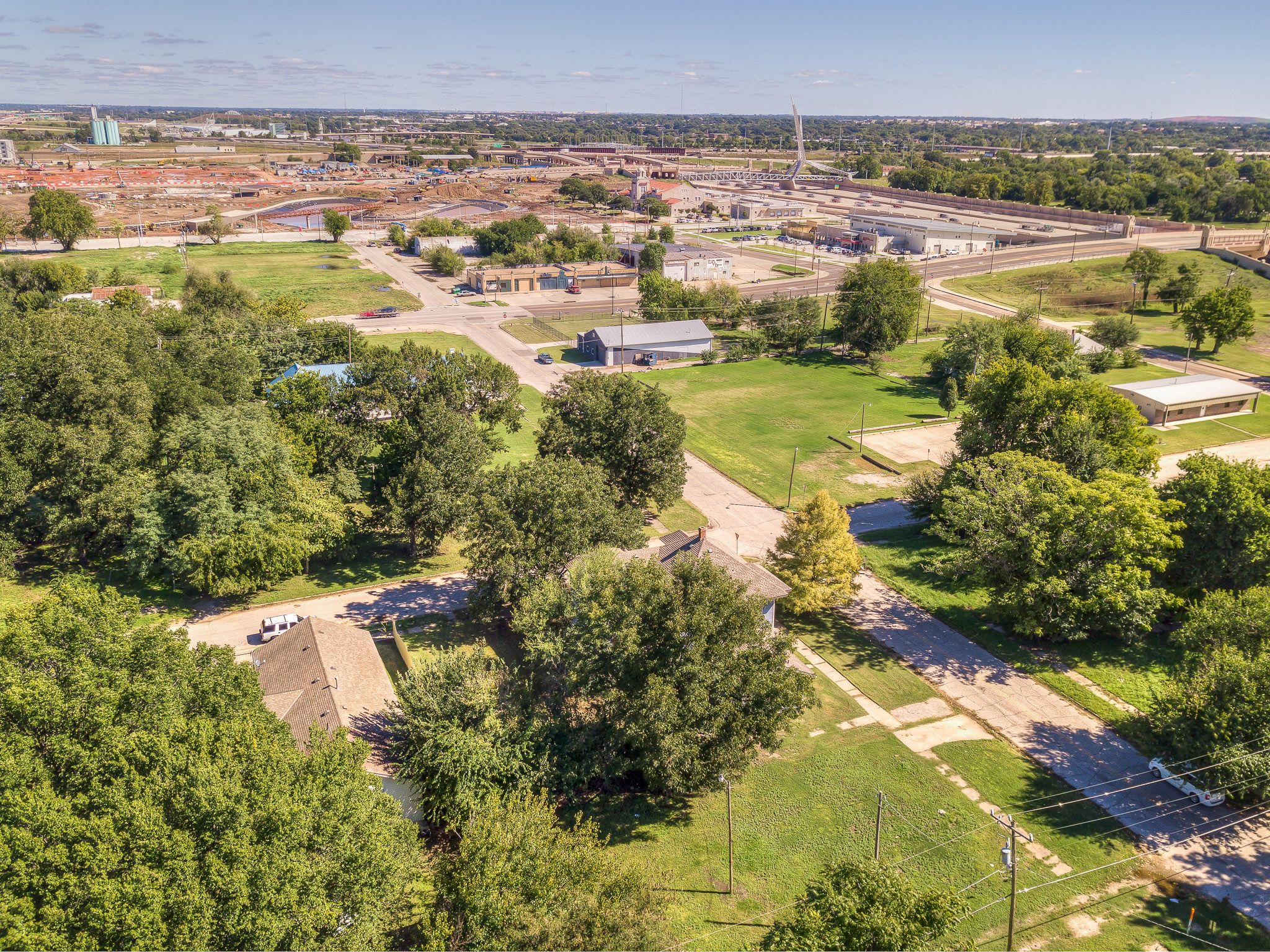 Aerial Showing Close Proximity to Scissortail Park