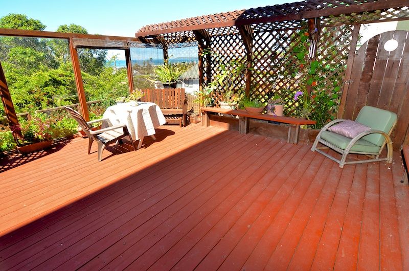 back yard deck
