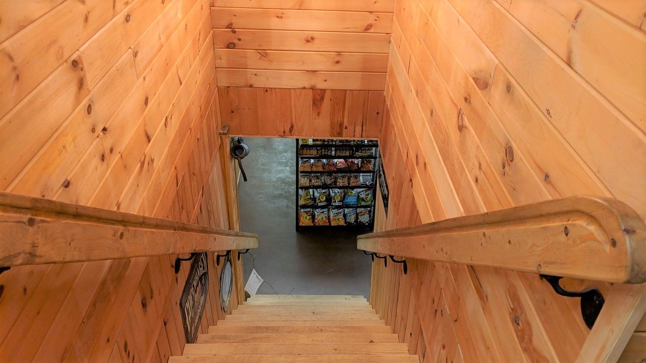 Stairway to Upsatairs Sales Area