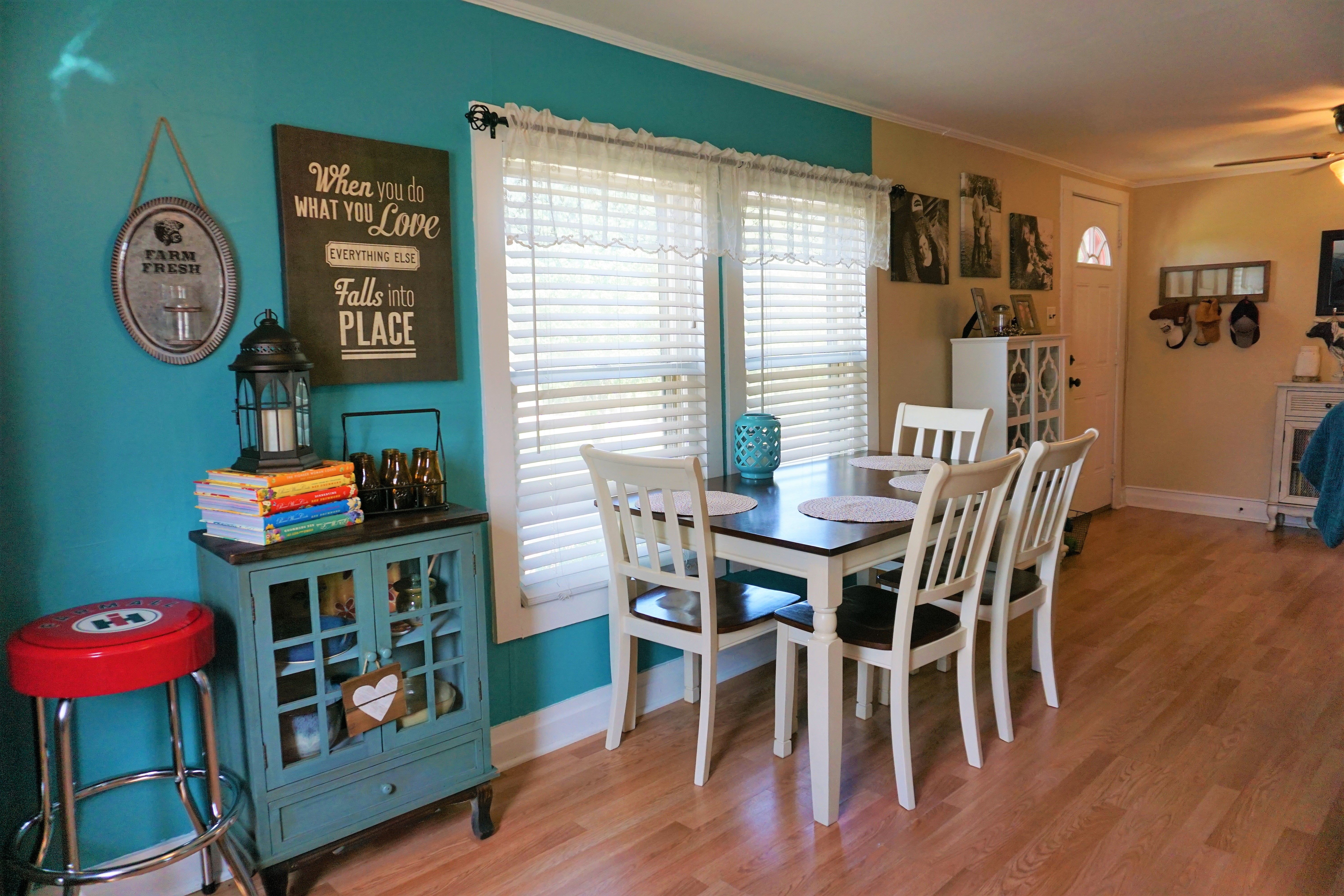 Dining area and front door