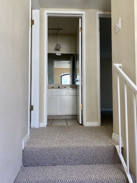 Upstairs bathroom Hall view