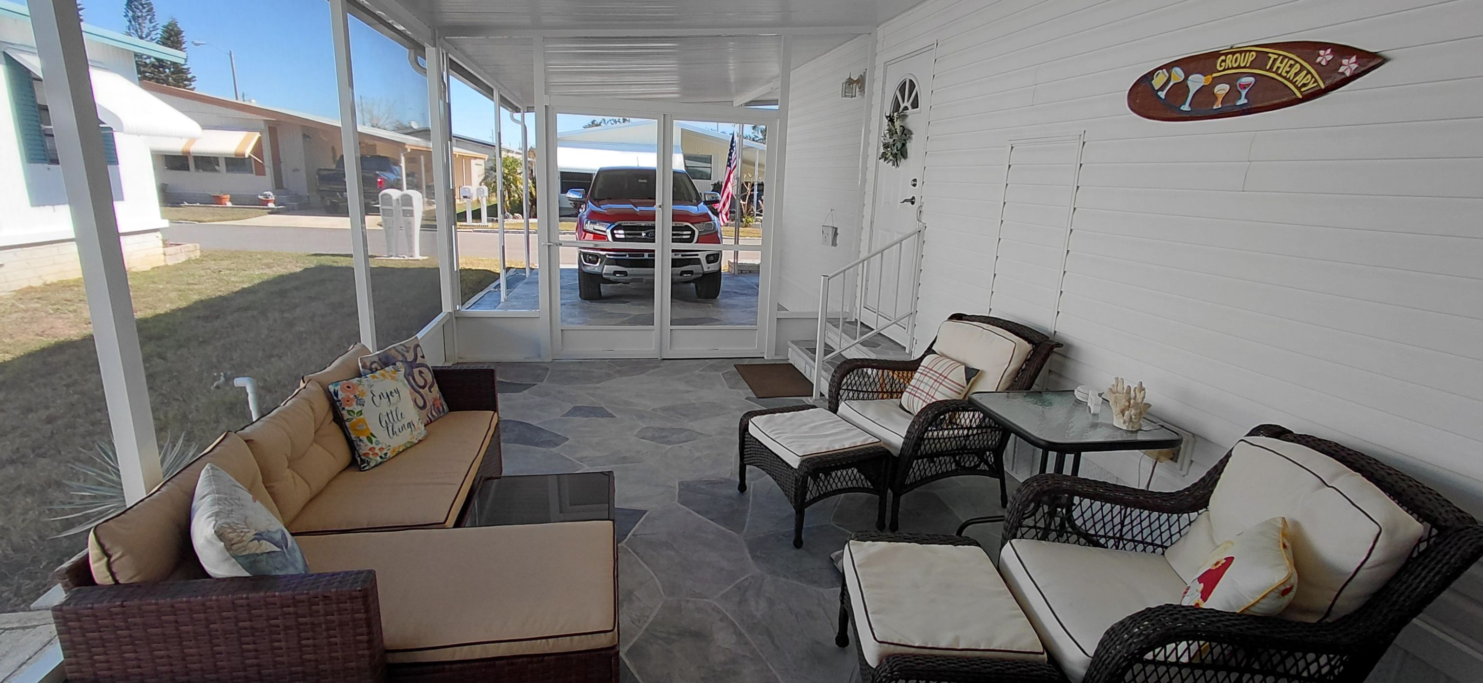 Inside Screened Porch