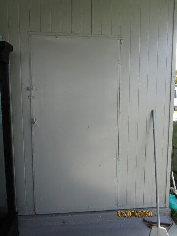 entry to utility shed