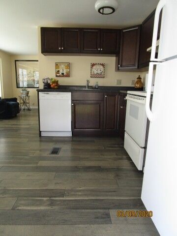 entry to remodeled kitchen