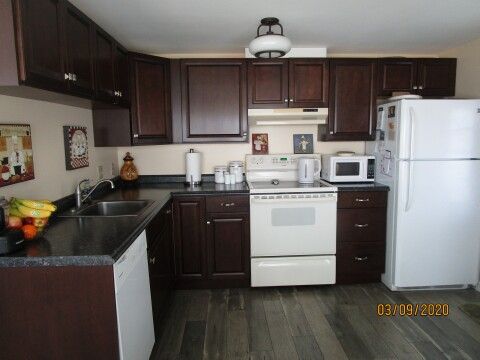 view of kitchen from dining