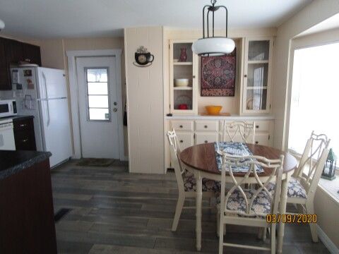 view of dining, kitchen from living area