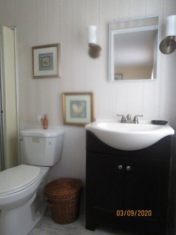 master bath, new vanity and toilet