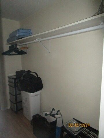 bedroom connecting WI closet