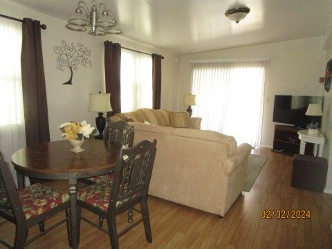 dining/living open floor plan