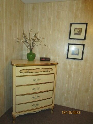 guest room dress wall close up