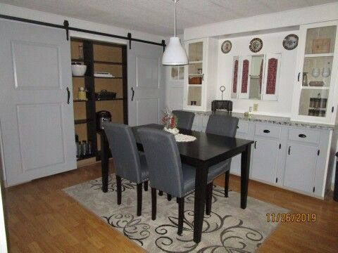 new extra storage with barn doors