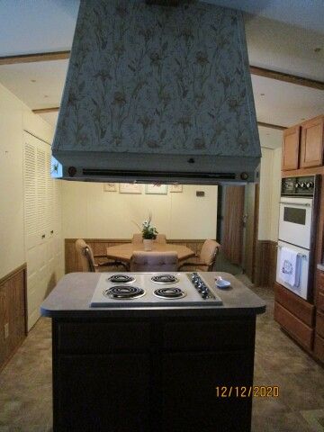 center island cooktop and range hood