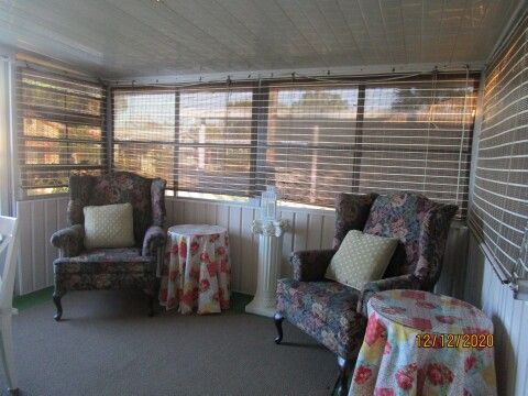 raised screen room view from living room