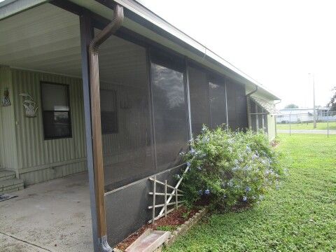 Northeast corner view of carport