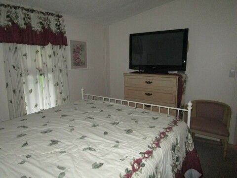 TV, dresser in guest room