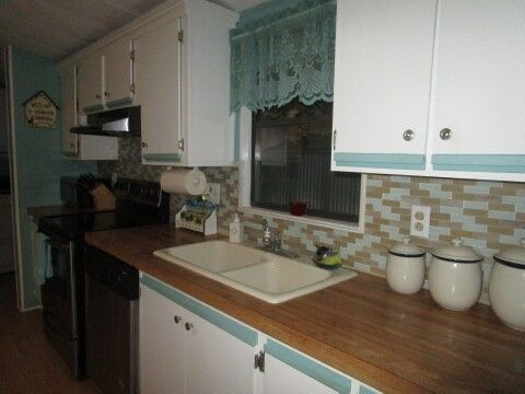 dishwasher, double sink, backsplash