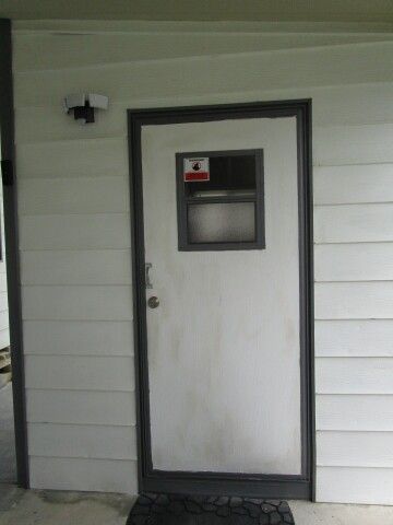 entry to storage shed