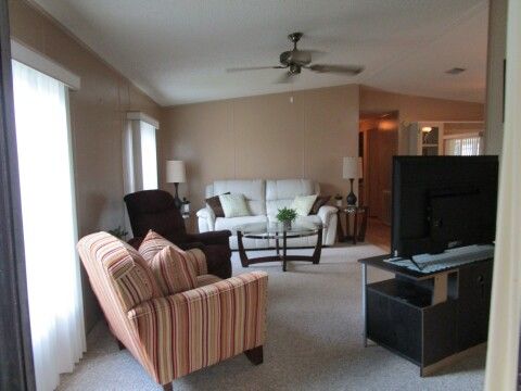 living room view from Screen room