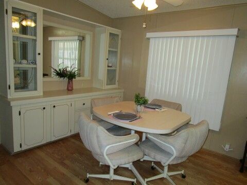 dining area w built-in hutch
