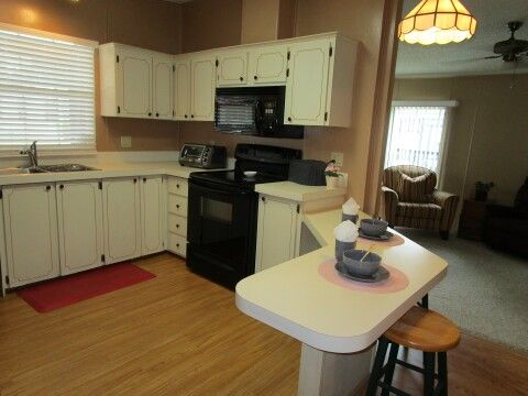 kitchen view from dining area