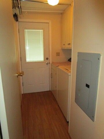 laundry room exit door to carport