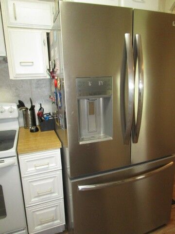 s/s double door refrigerator/bottom freezer
