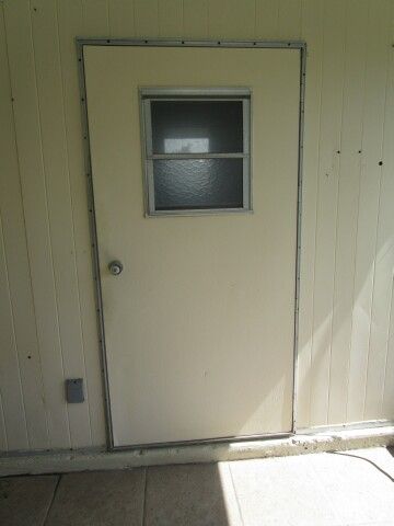 entry door to 8x10 utility shed