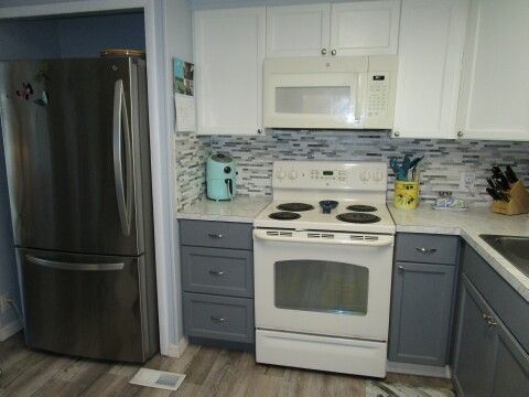 GE electric range, GE microwave