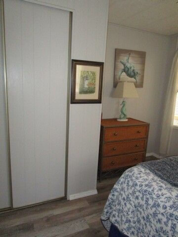 guest room closet, dresser