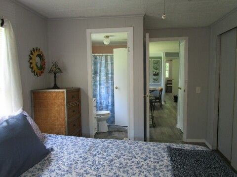 guest room with bathroom access