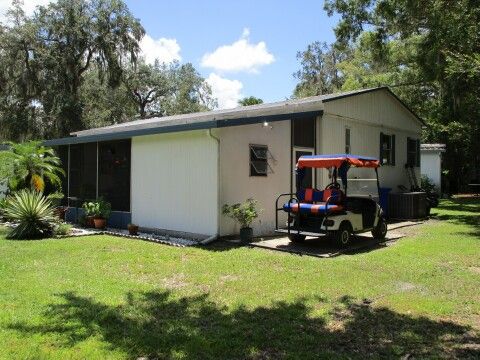 Northwest closeup view with golfcart