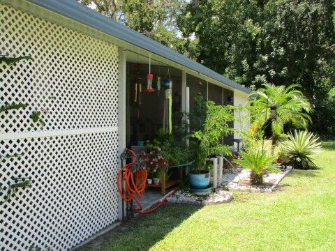 Northside view of lush landscape