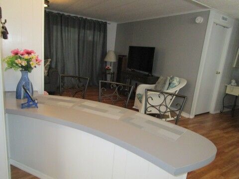 breakfast counter with seating