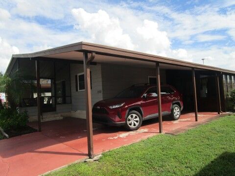 West side carport view
