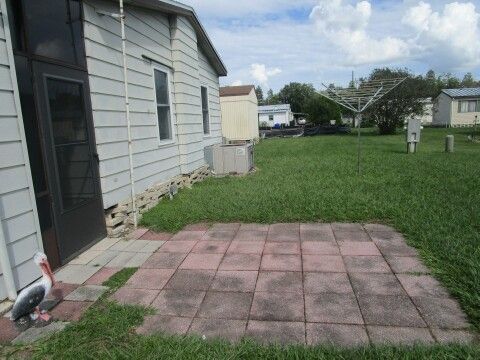 rear patio on South side