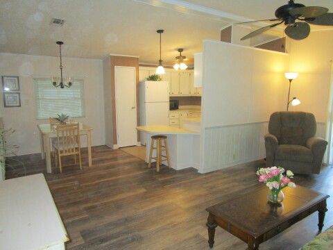 living, dining, kitchen areas