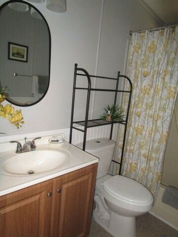 hall bath vanity, toilet, tub/shower