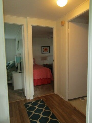 hall to bedrooms, baths