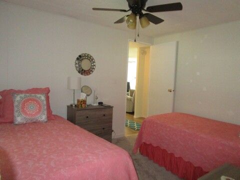 guest room view from closet