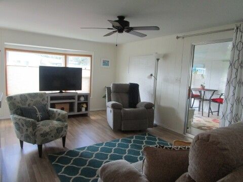 living room view from hall