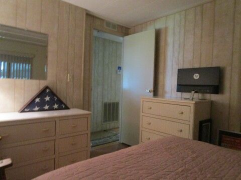 guest bedroom view from WI closet