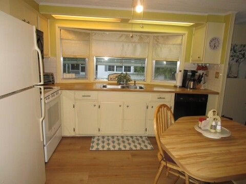 open kitchen view from dining area